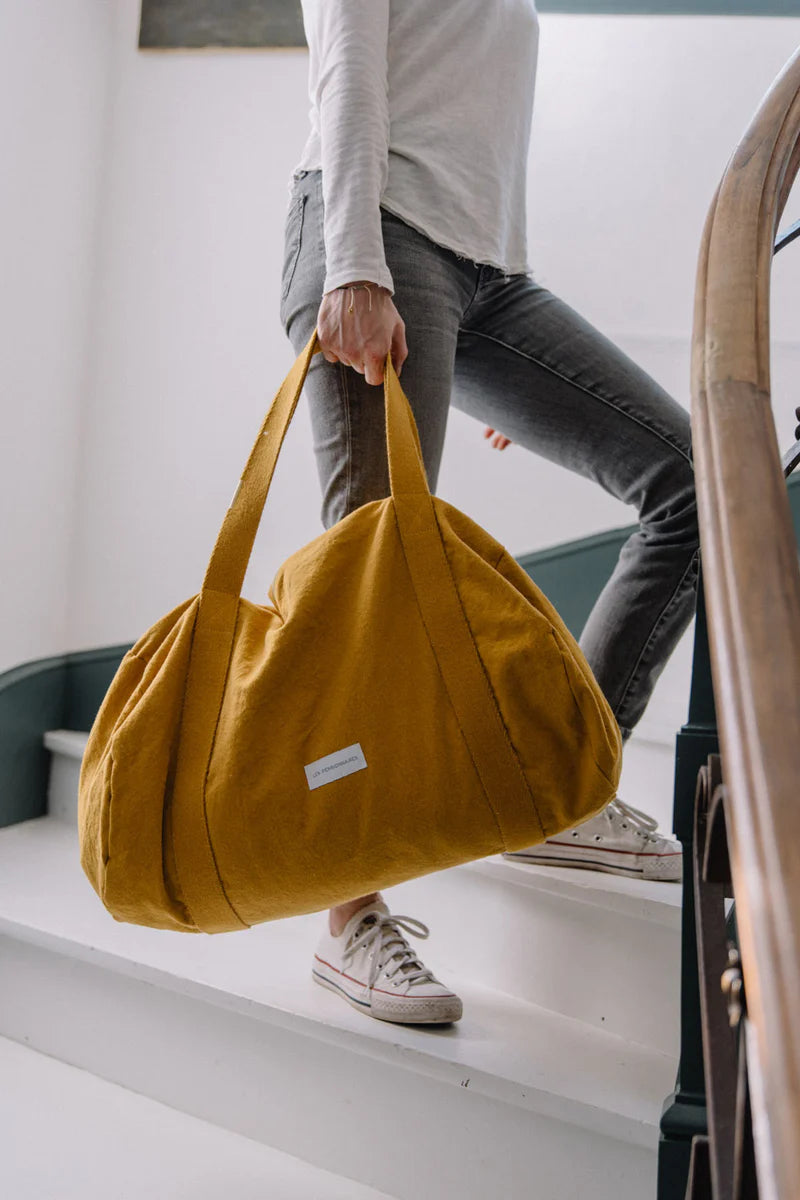 Sac Bowling en Coton Bio -  Jaune Safran