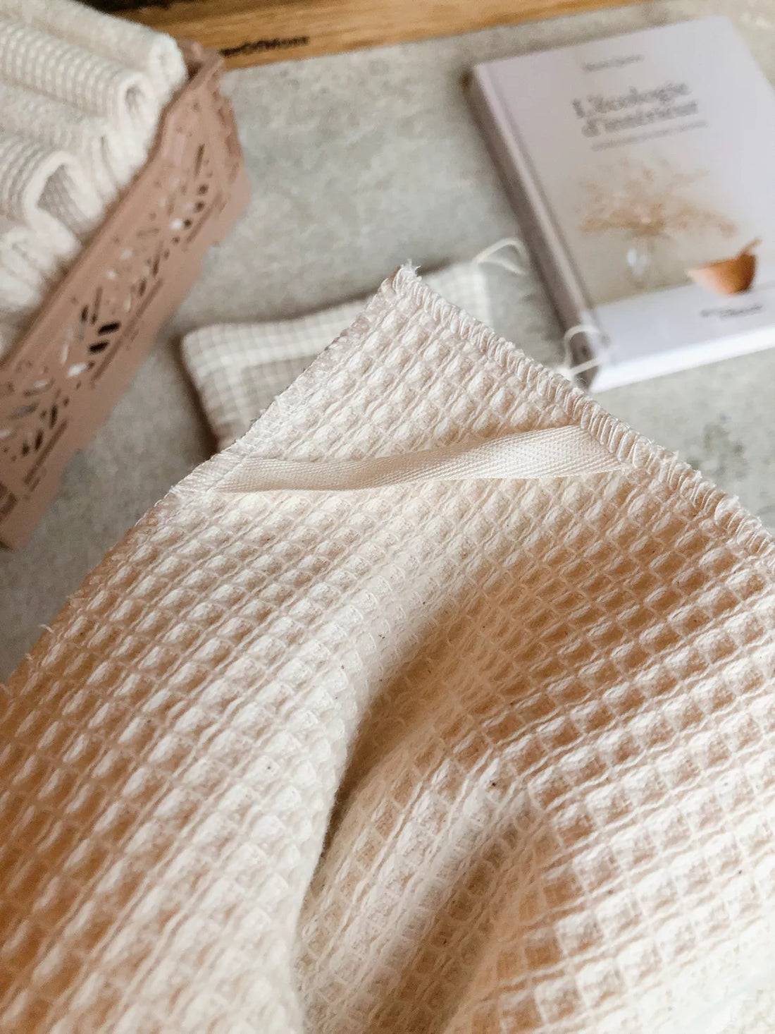 Lot de 2 Lingettes Blanches Multi-Fonctions Lavables & Bio