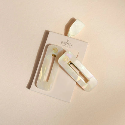 Lot de 2 Barrettes Nacres