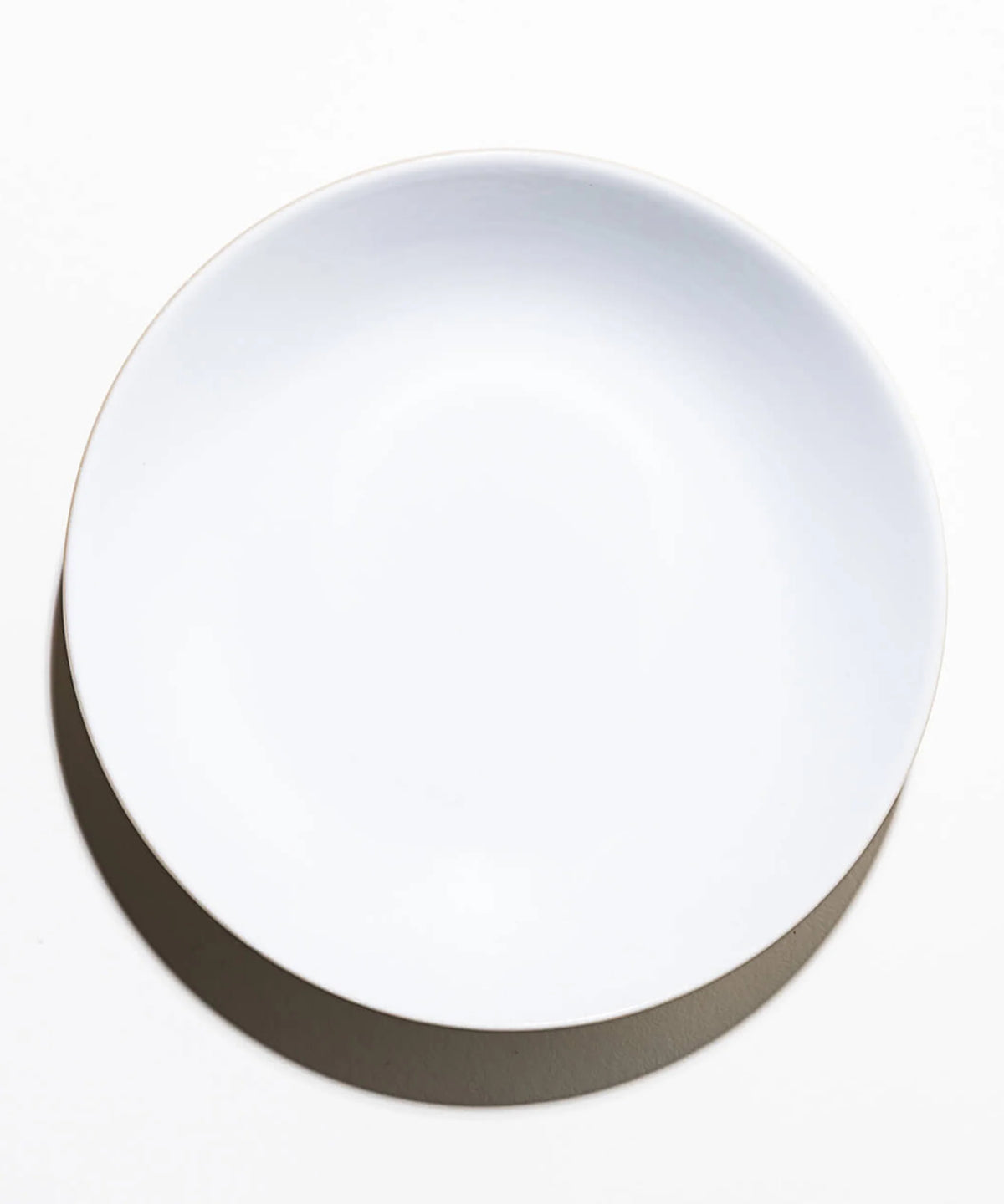 Assiette Creuse de Présentation en Grès - Blanc