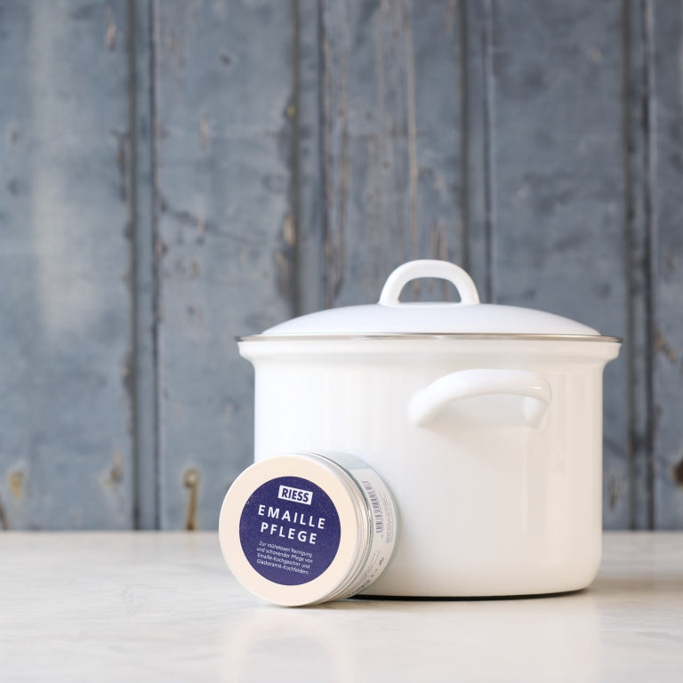 Marmite en Email Blanche 4,5L