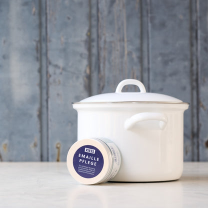 Marmite en Email Blanche 4,5L