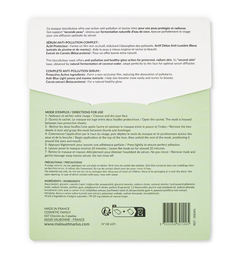Masque Anti-Pollution Détox