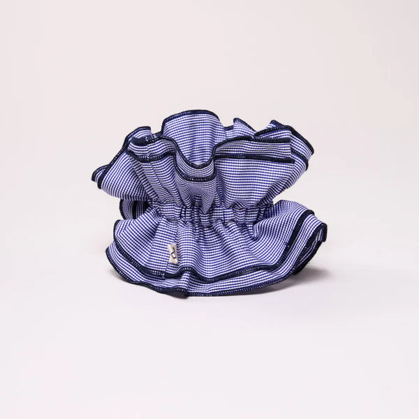 Maxi Chouchou Micro Vichy Bleu Foncé - Bord Bleu