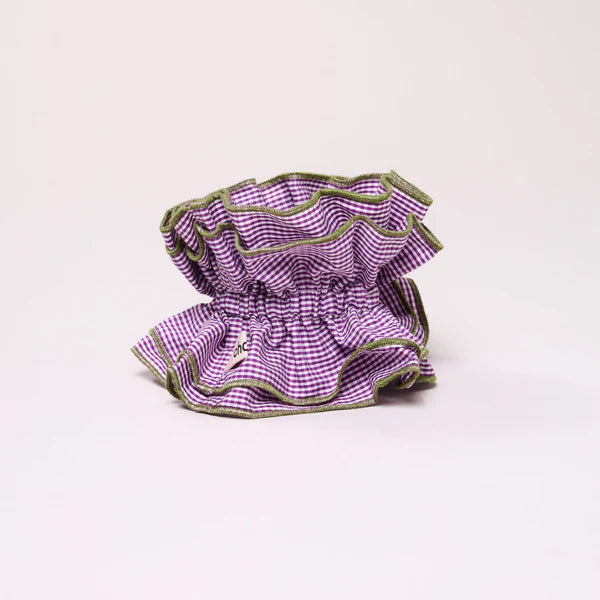 Maxi Chouchou Vichy Violet - Bord Vert