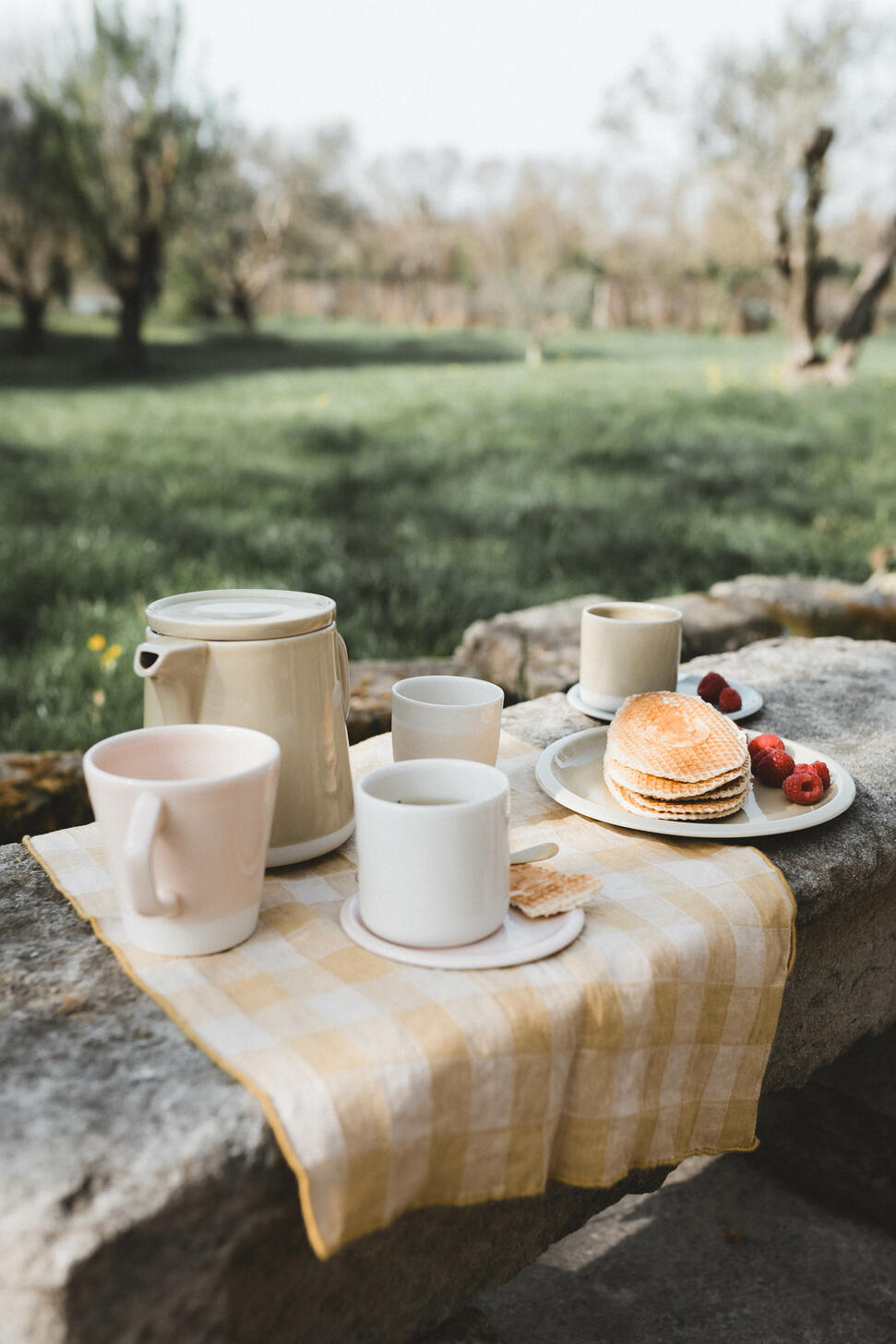 Mug en Grès Cantine Rose Buvard