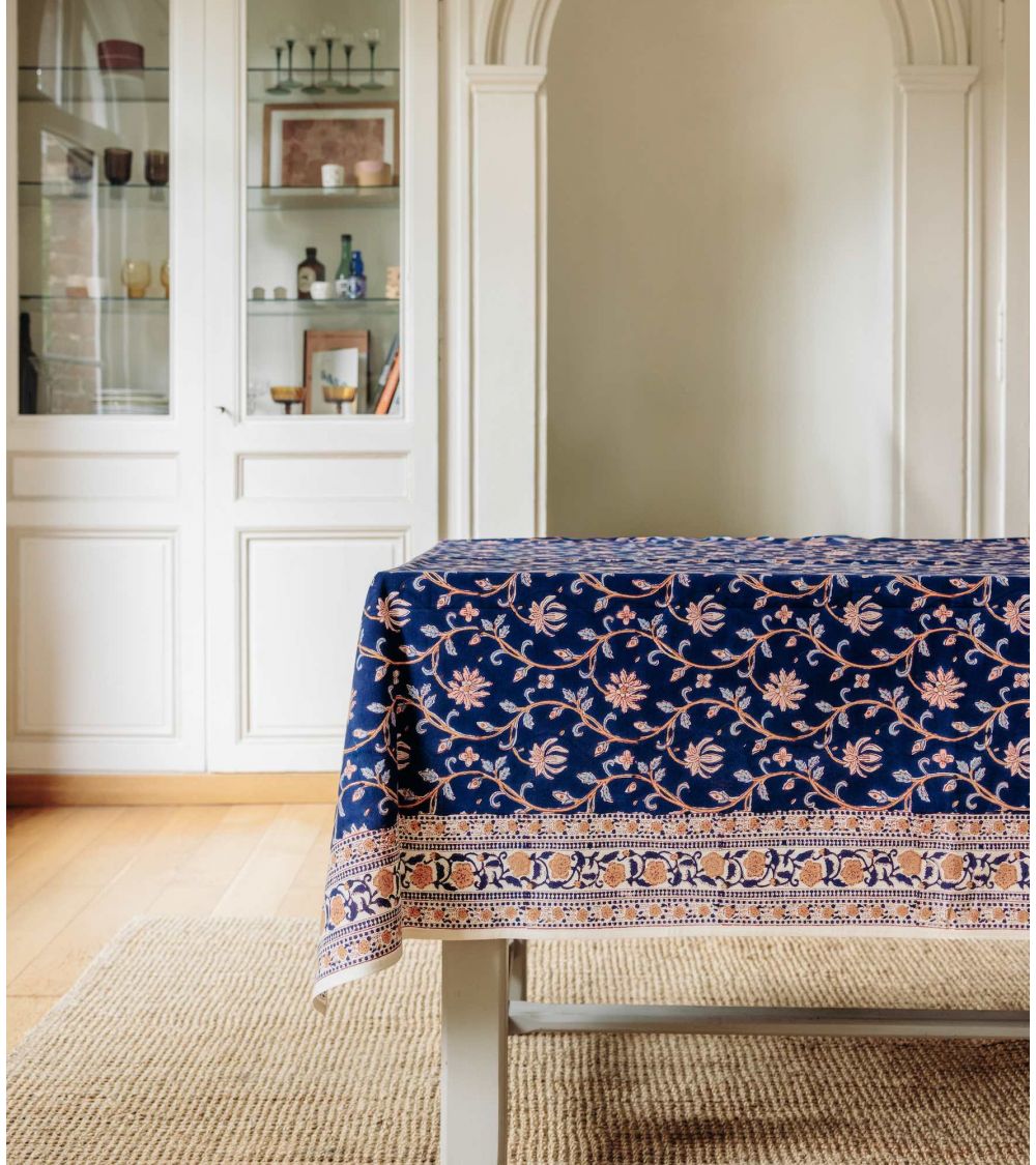 Nappe Dinty Navy 140 x 235