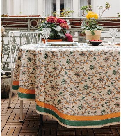 Nappe Ronde Dinty Orange 175cm