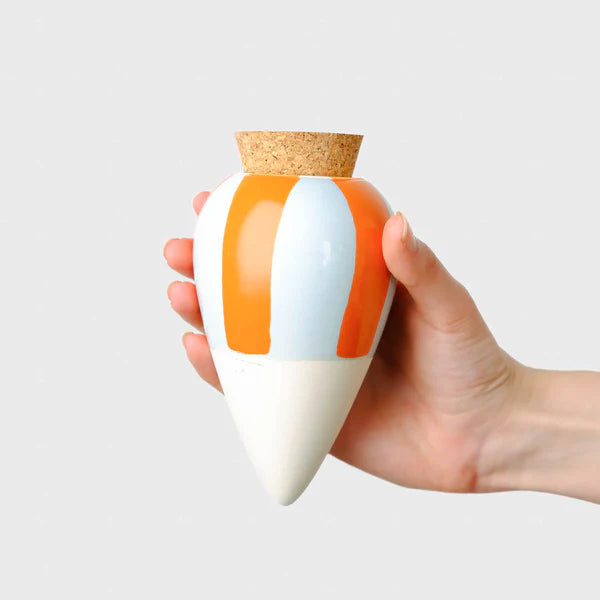 Réservoir à Eau Olla - Rayé - Orange et Bleu - 25cl