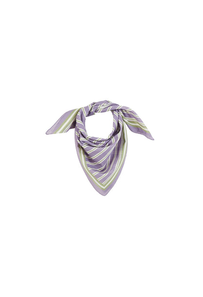 Petit Foulard Rayures Violettes