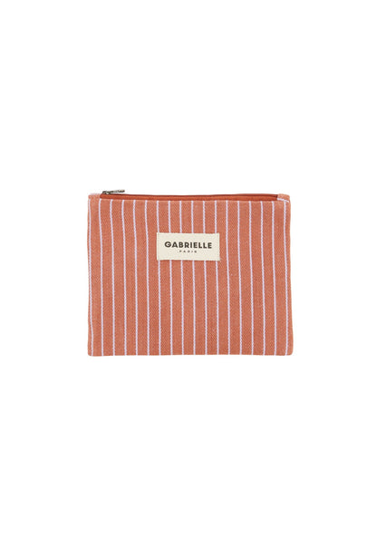 Petite Pochette Rayures Lilas