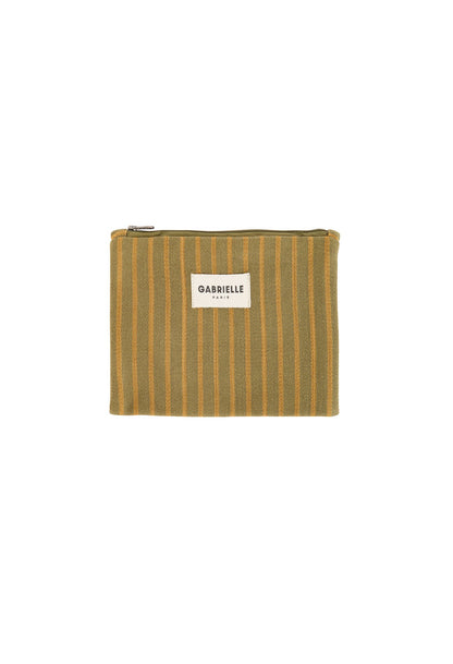 Petite Pochette Rayures Rivoli 20 x 15 cm