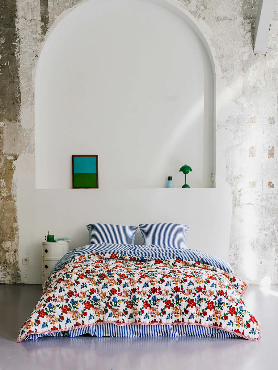 Plaid Hibiscus Sarong 220 x 270