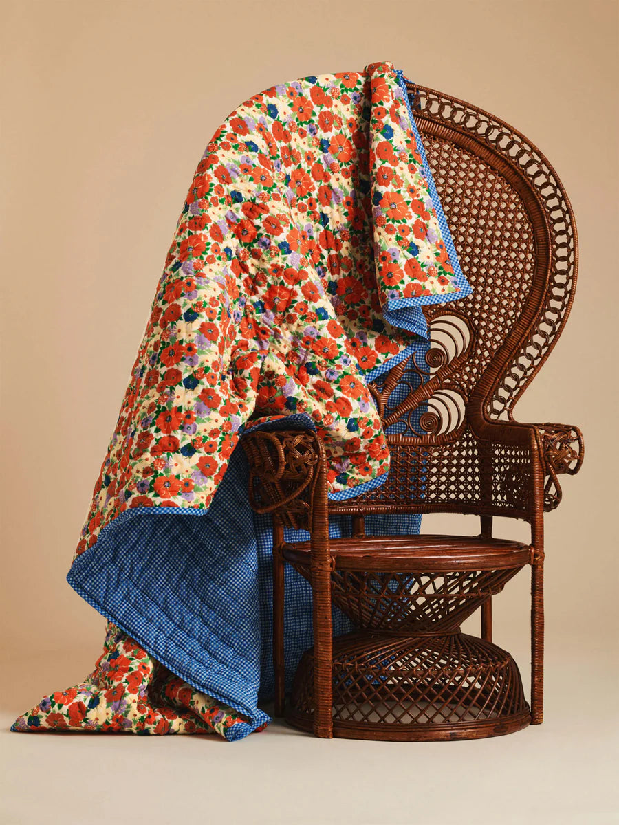 Plaid Spring Flowers 115 x 140