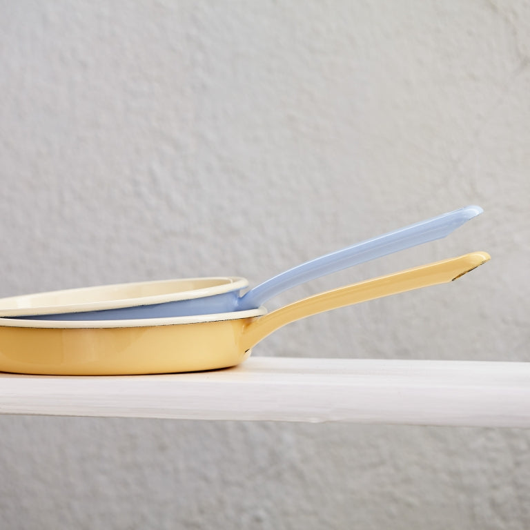 Poêle en Email Jaune 22cm