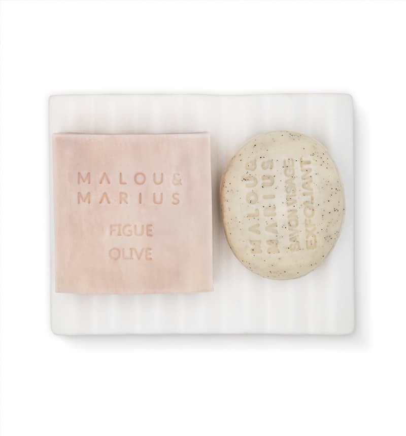 Porte Savon Double Blanc