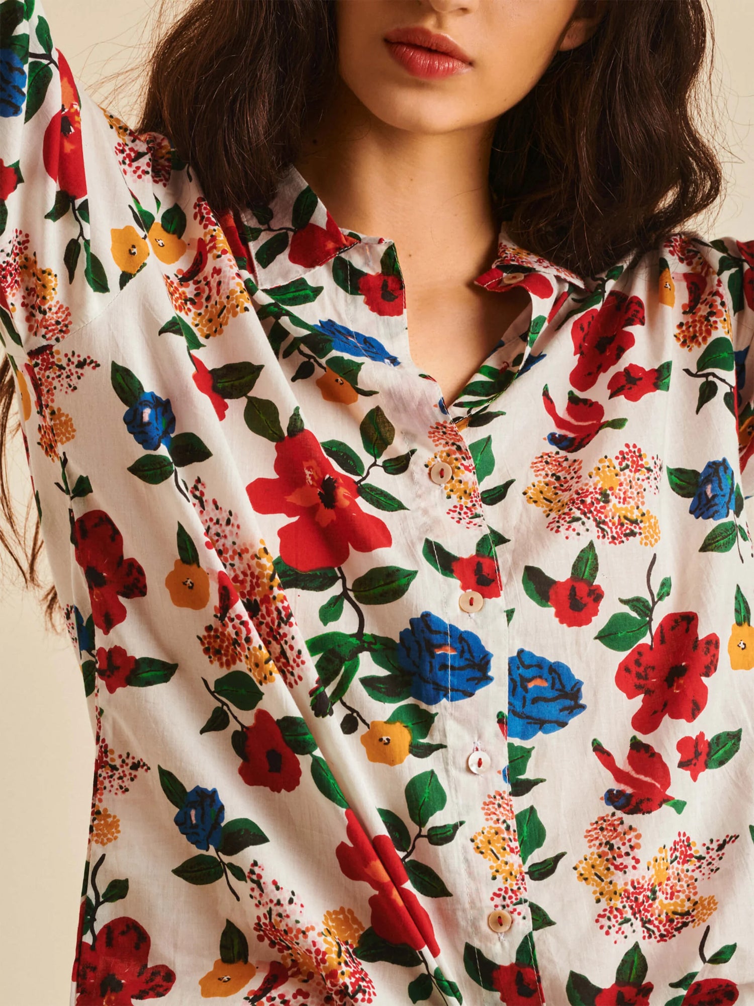 Haut de Pyjama - Chemise- Hibiscus