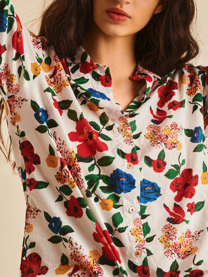 Haut de Pyjama - Chemise- Hibiscus