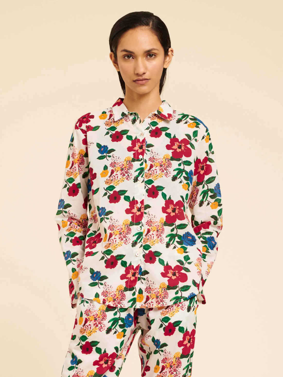 Haut de Pyjama - Chemise- Hibiscus