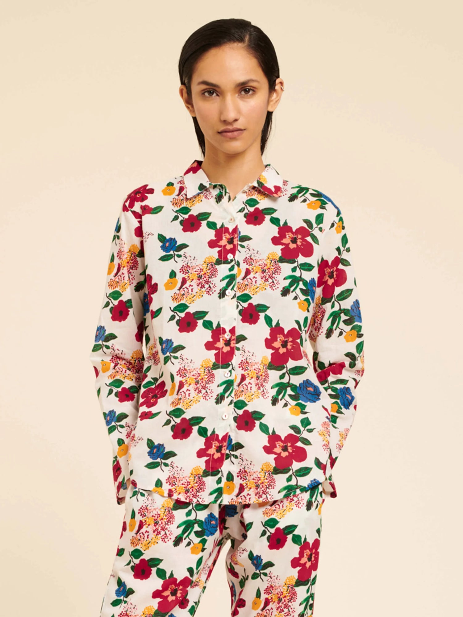 Haut de Pyjama - Chemise- Hibiscus