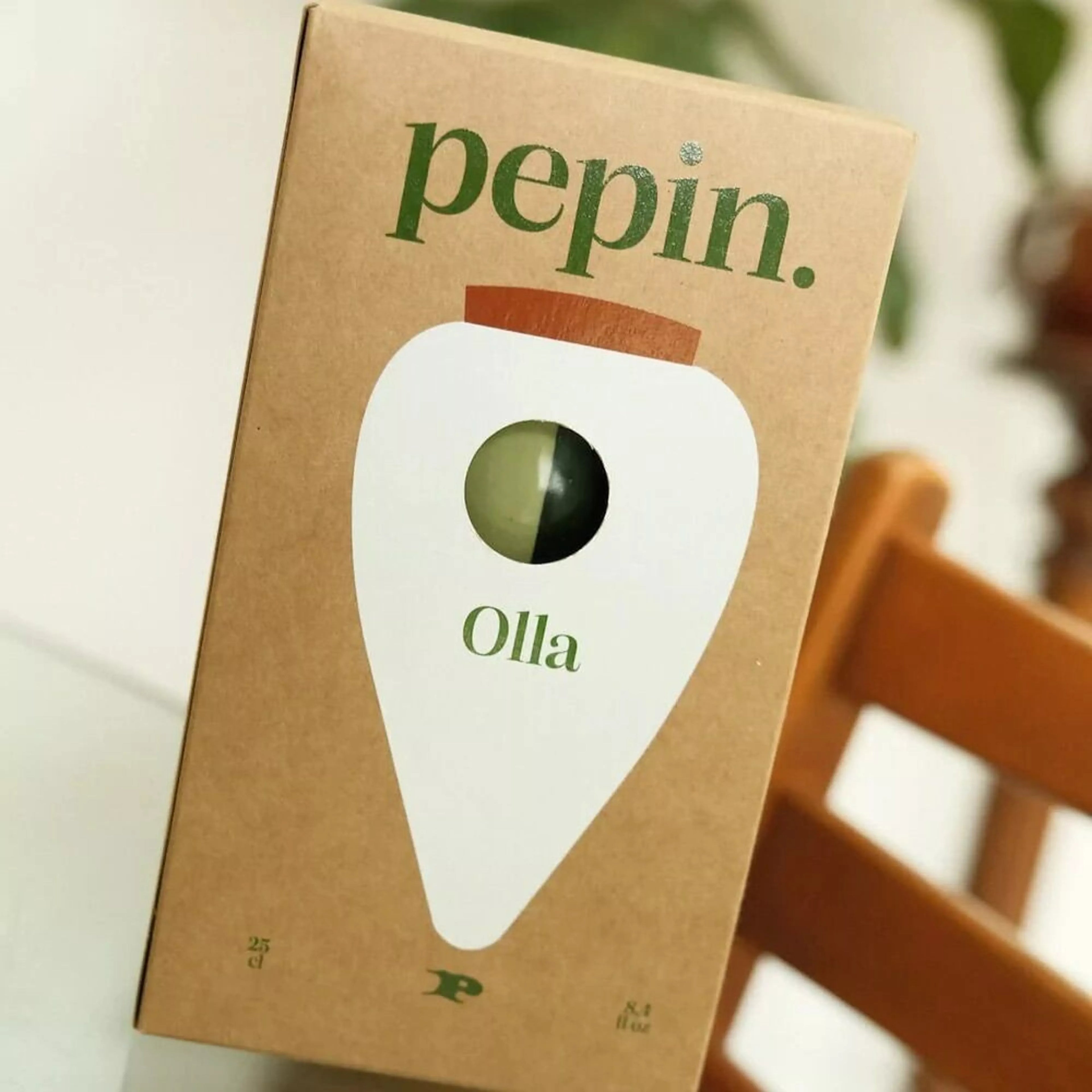 Réservoir à Eau Olla - Rayé Vert et Vert - 25cl