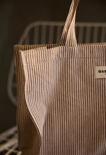 Sac 24H en Coton Rayures Argile