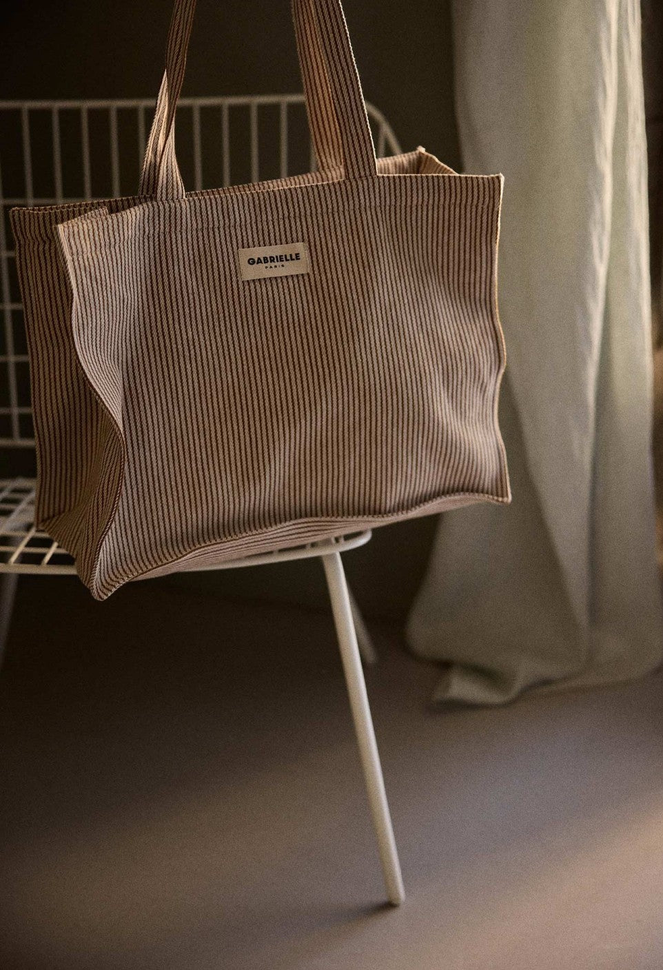 Sac 24H en Coton Rayures Argile