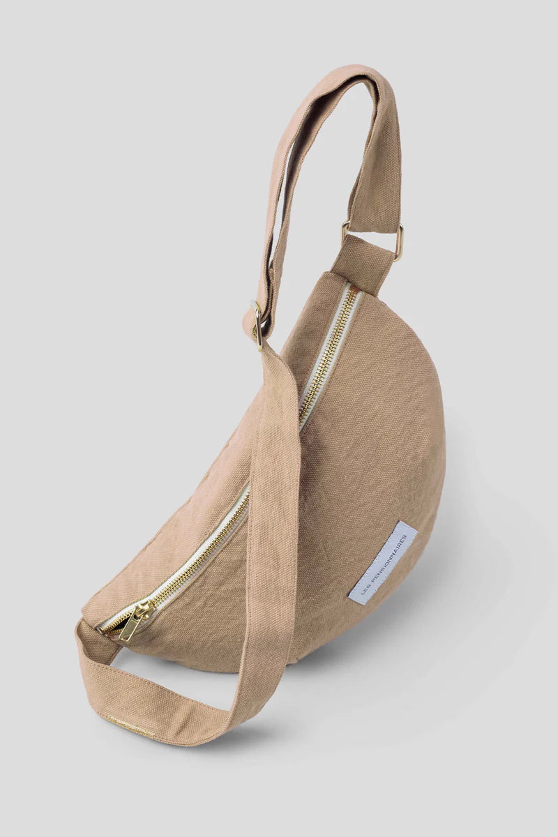 Sac Banane en Toile de Coton Bio - Beige Sable
