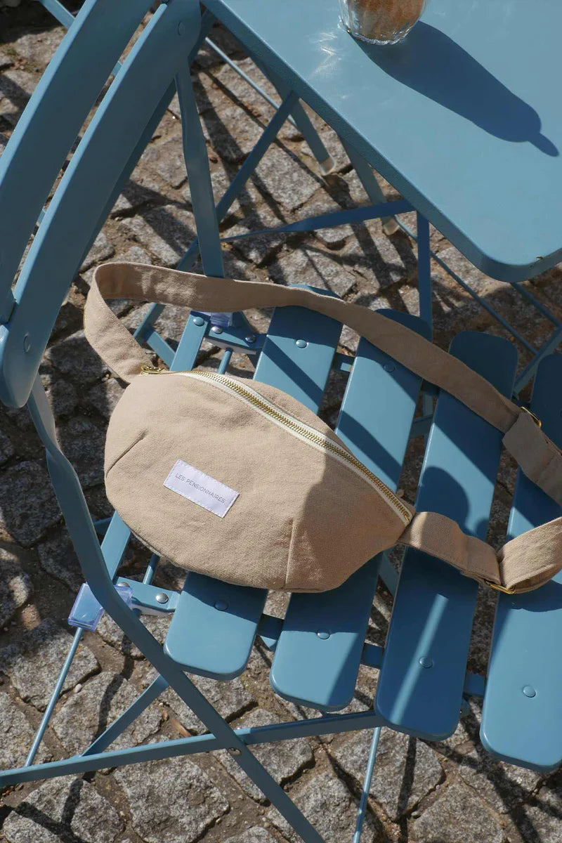 Sac Banane en Toile de Coton Bio - Beige Sable