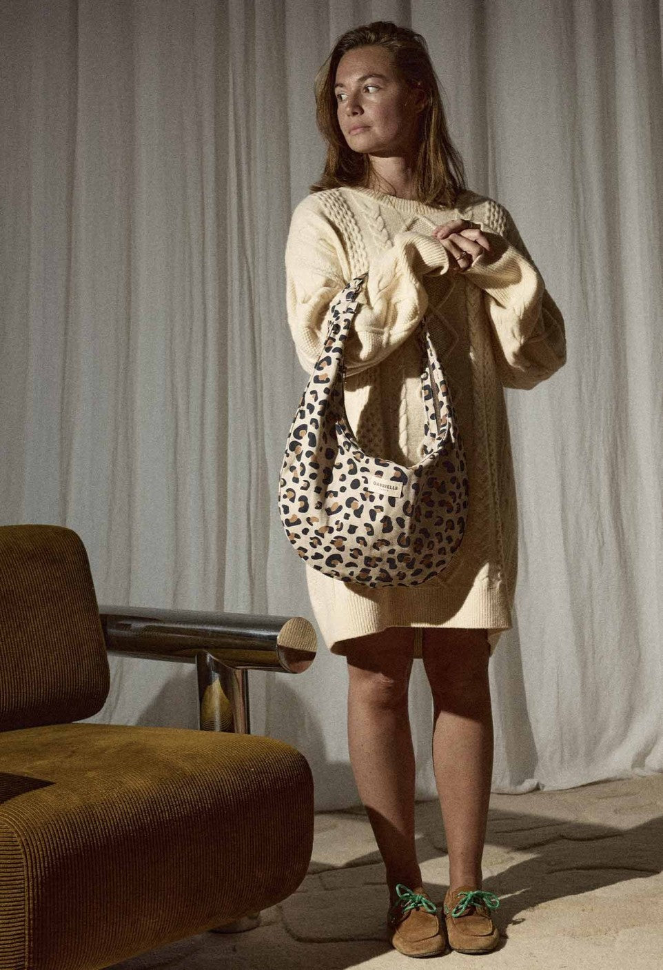 Sac New B - Demi Lune - Leopard