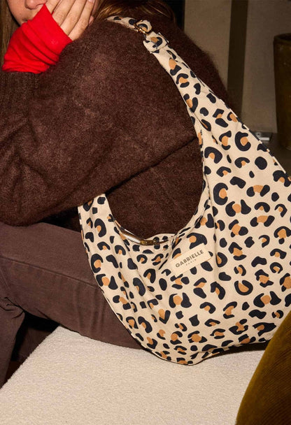 Sac New B - Demi Lune - Leopard