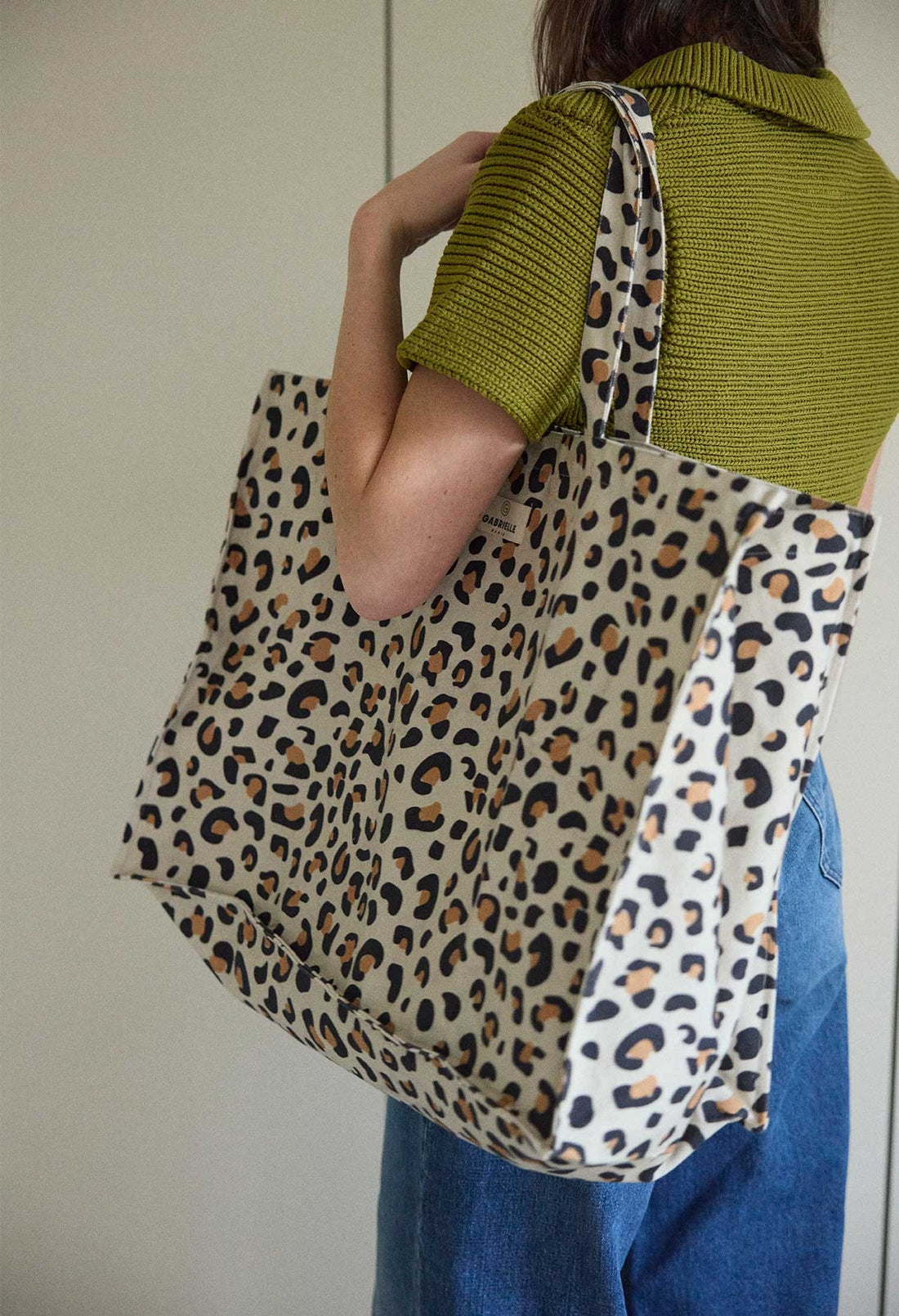 Sac Week-End en Coton Léopard