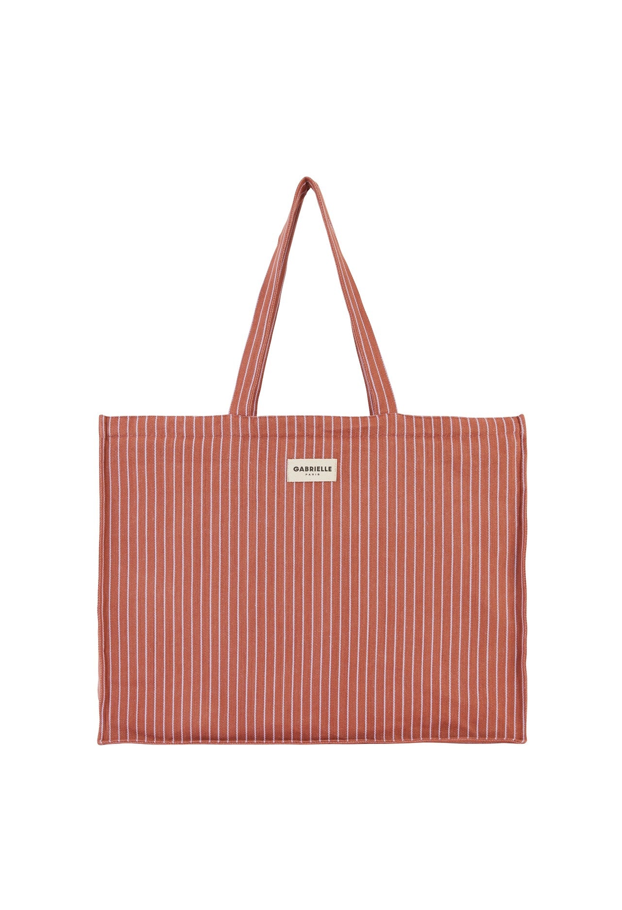 Sac Week-End en Coton Rayures Lilas