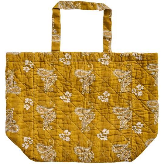 Sac Matelassé Moutarde - Motif Cachemire