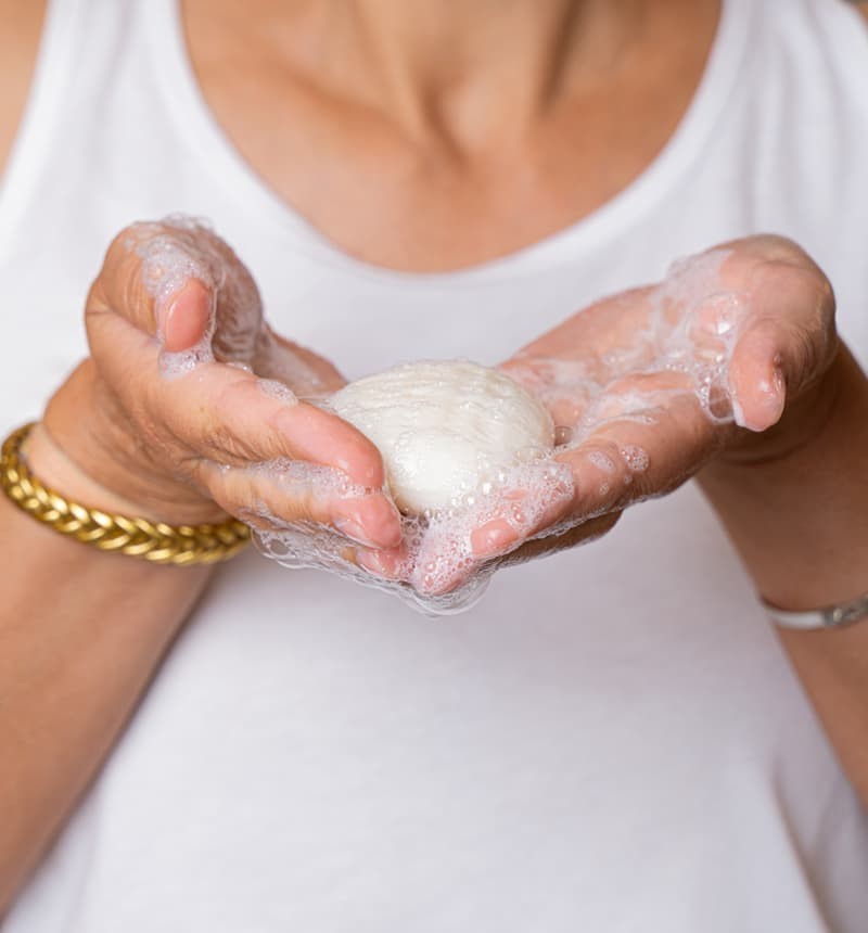 Savon Masque Lait de Chèvre dans Pochette Coton