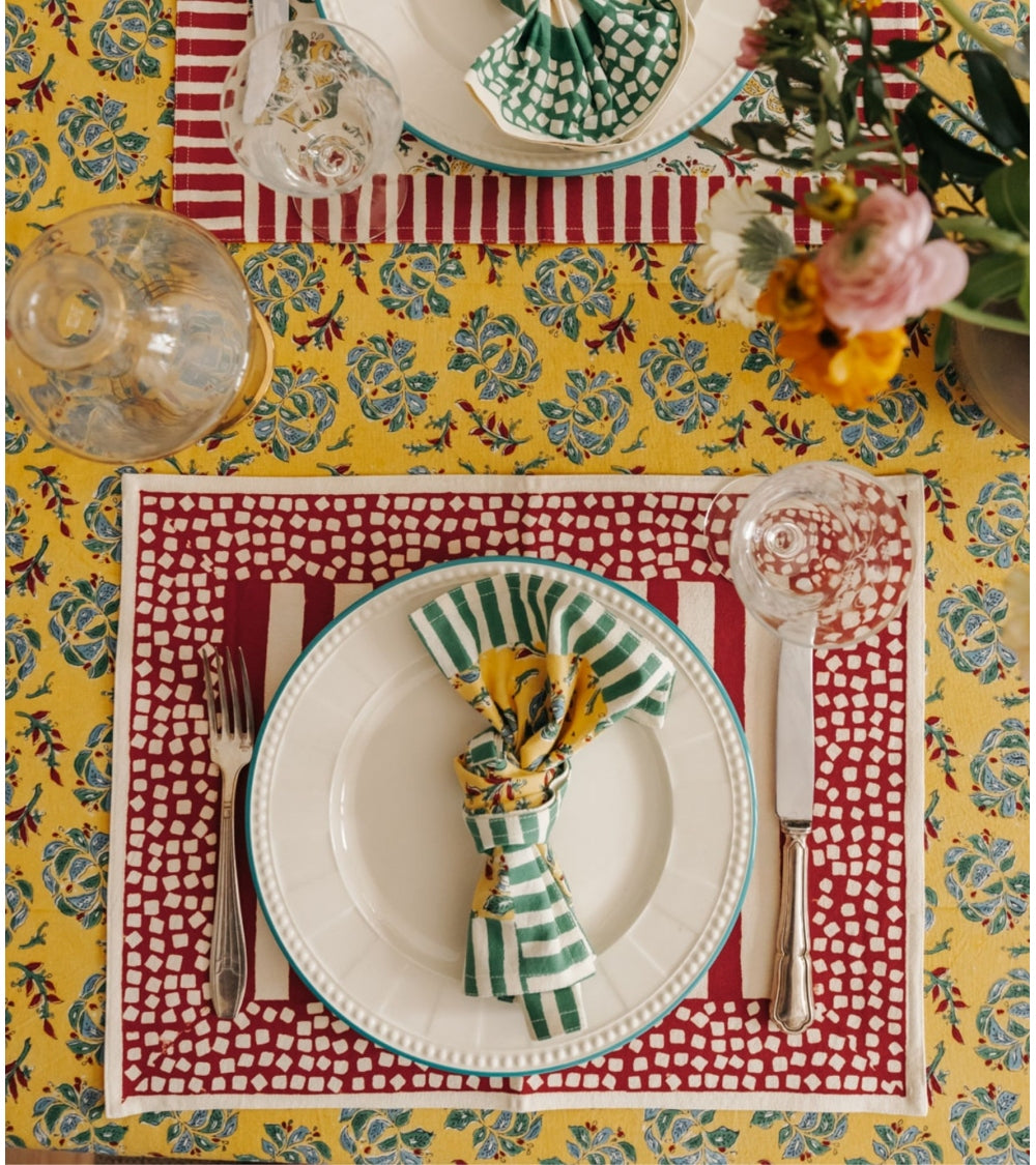 Serviette de Table Sarso Jaune 45x45