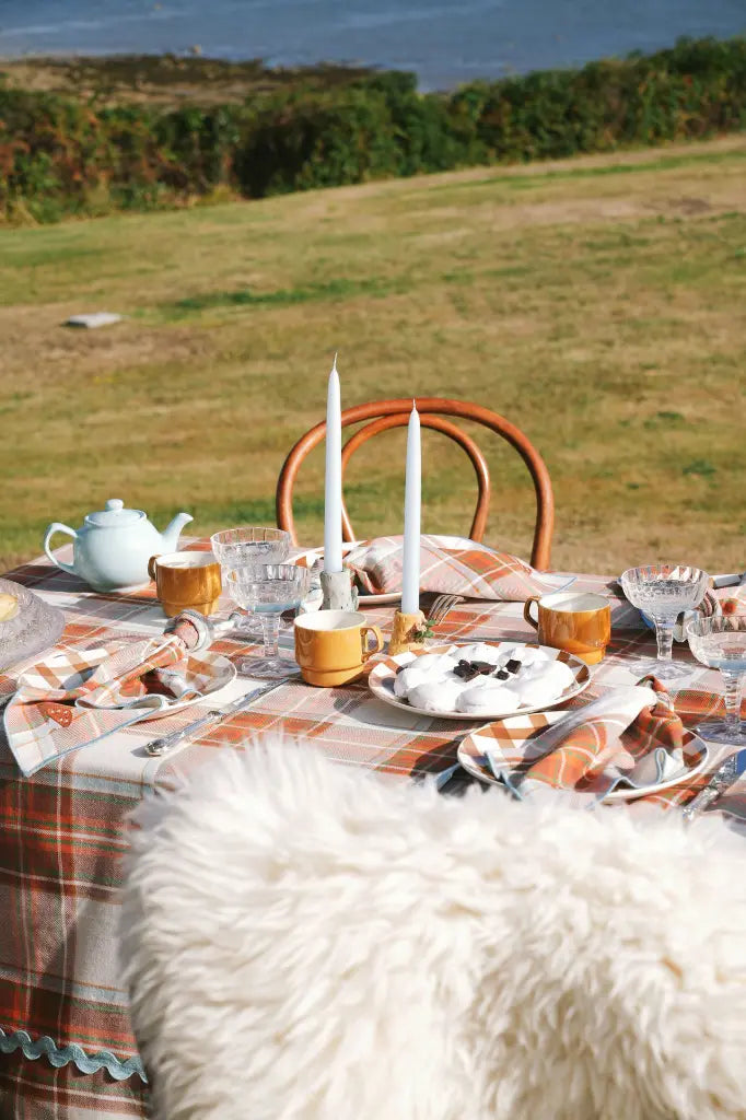 Serviette de Table Highland Cappuccino - Lot de 2