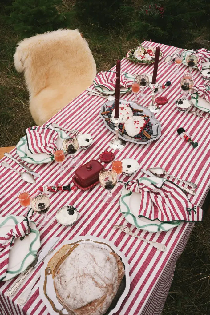 Serviette de Table Noëline Burgundy - Lot de 2