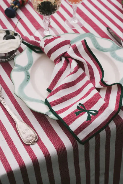 Serviette de Table Noëline Burgundy - Lot de 2