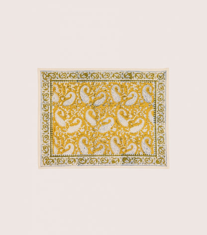 Set de Table Paisley Jaune 35 x 45