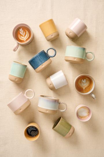 Tasse Cœur en Grès – Jaune