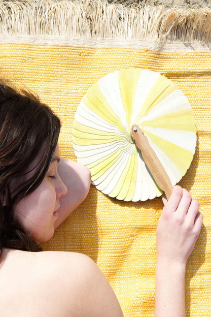 Eventail - Kep Naturel et Jaune M