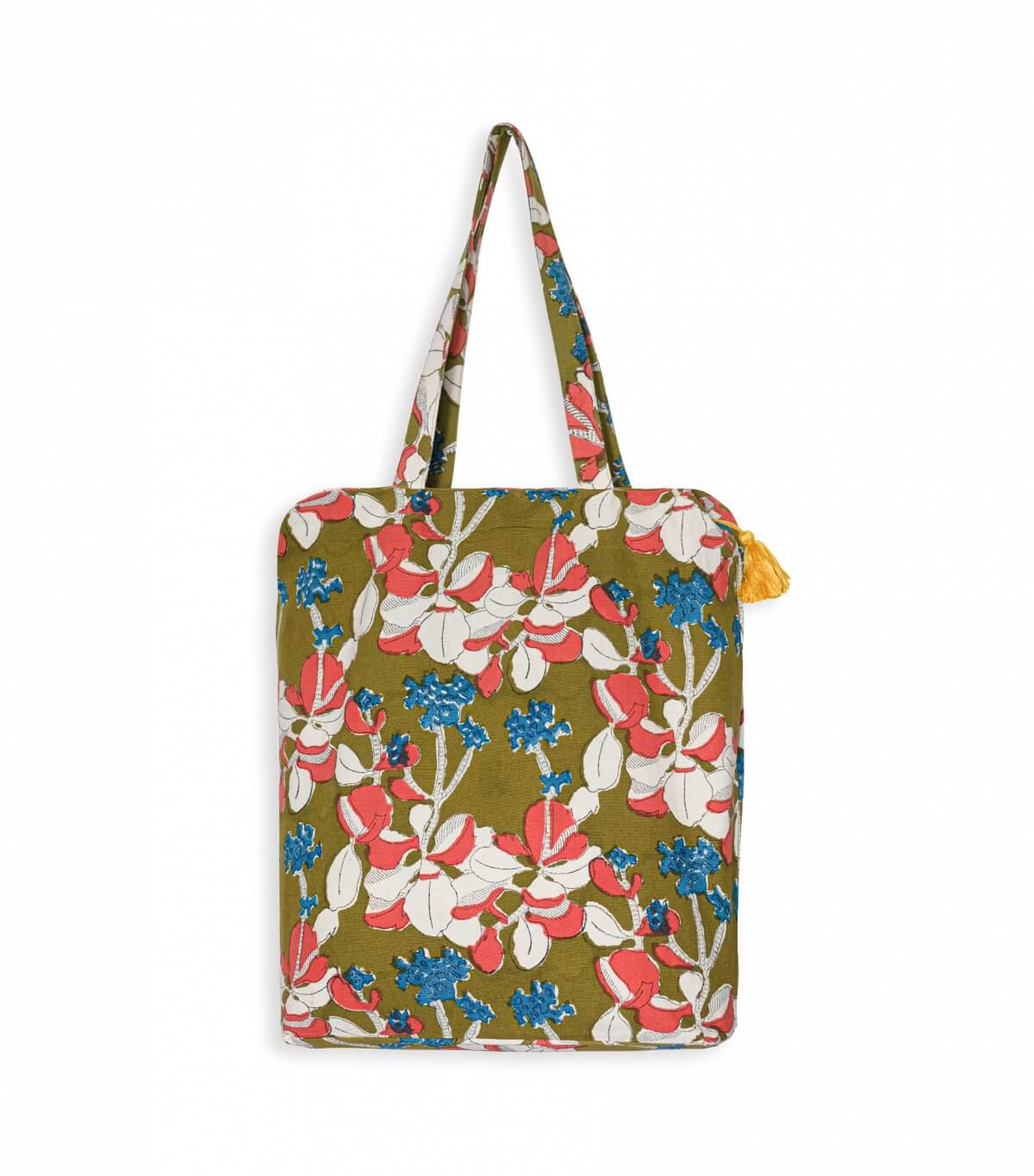 Tote Bag Zippé - Iris Olive