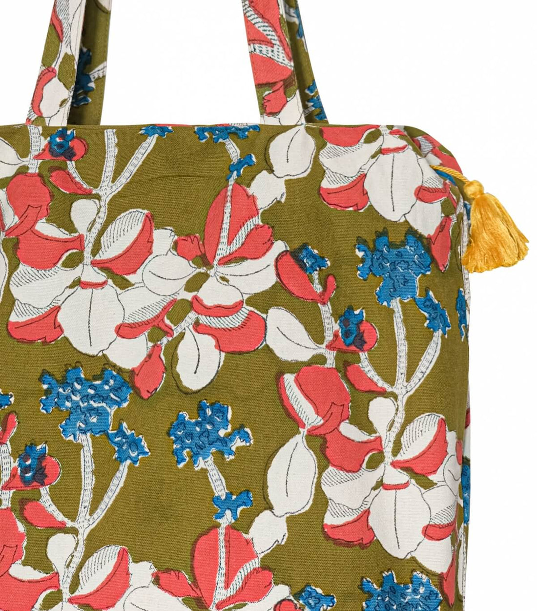 Tote Bag Zippé - Iris Olive