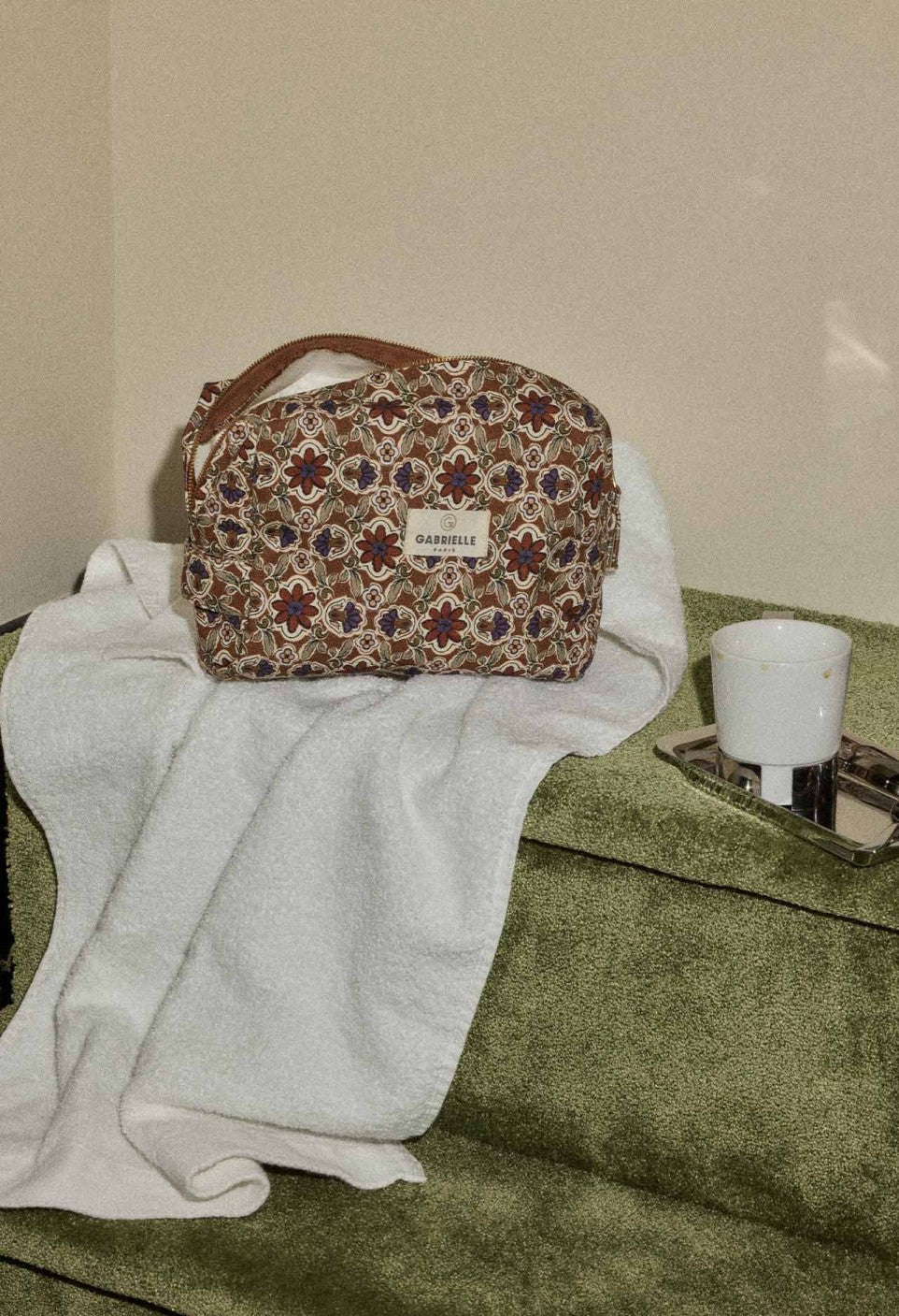 Trousse de Toilette en Coton Bijou Rubis