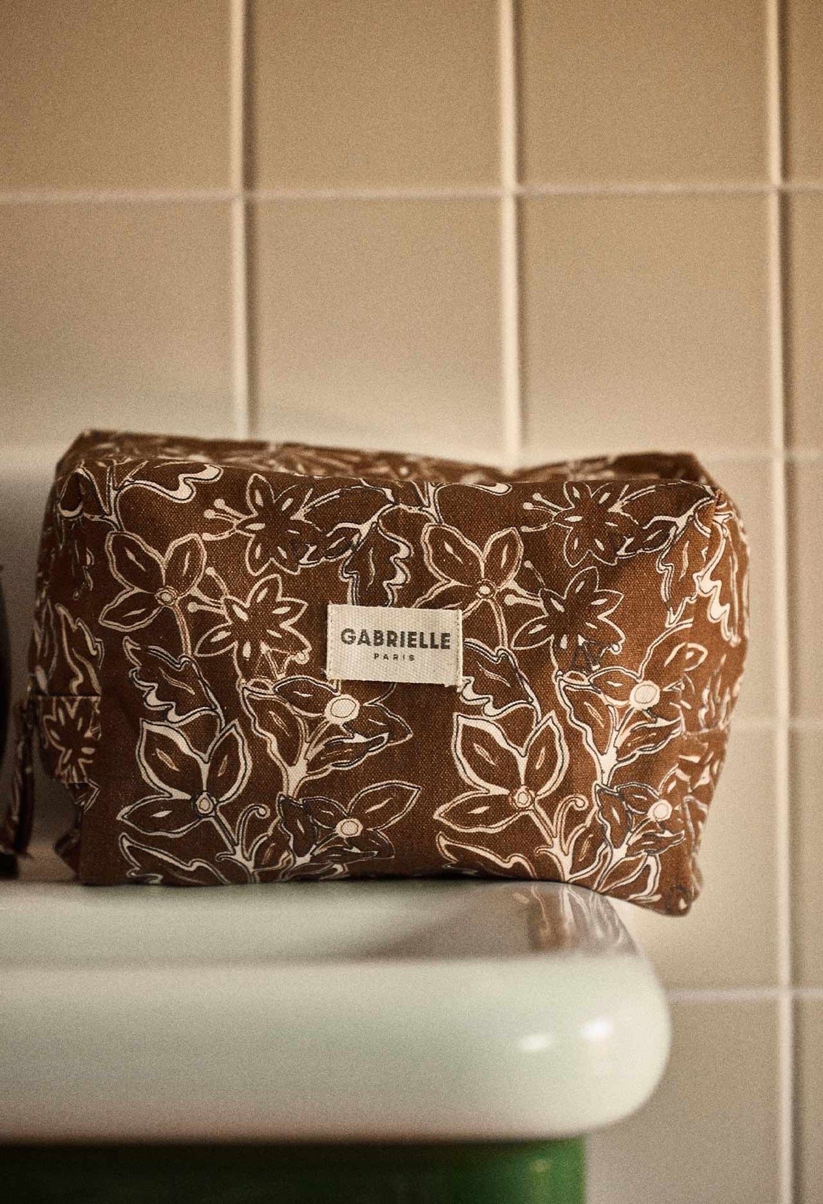 Trousse de Toilette en Coton Chantilly