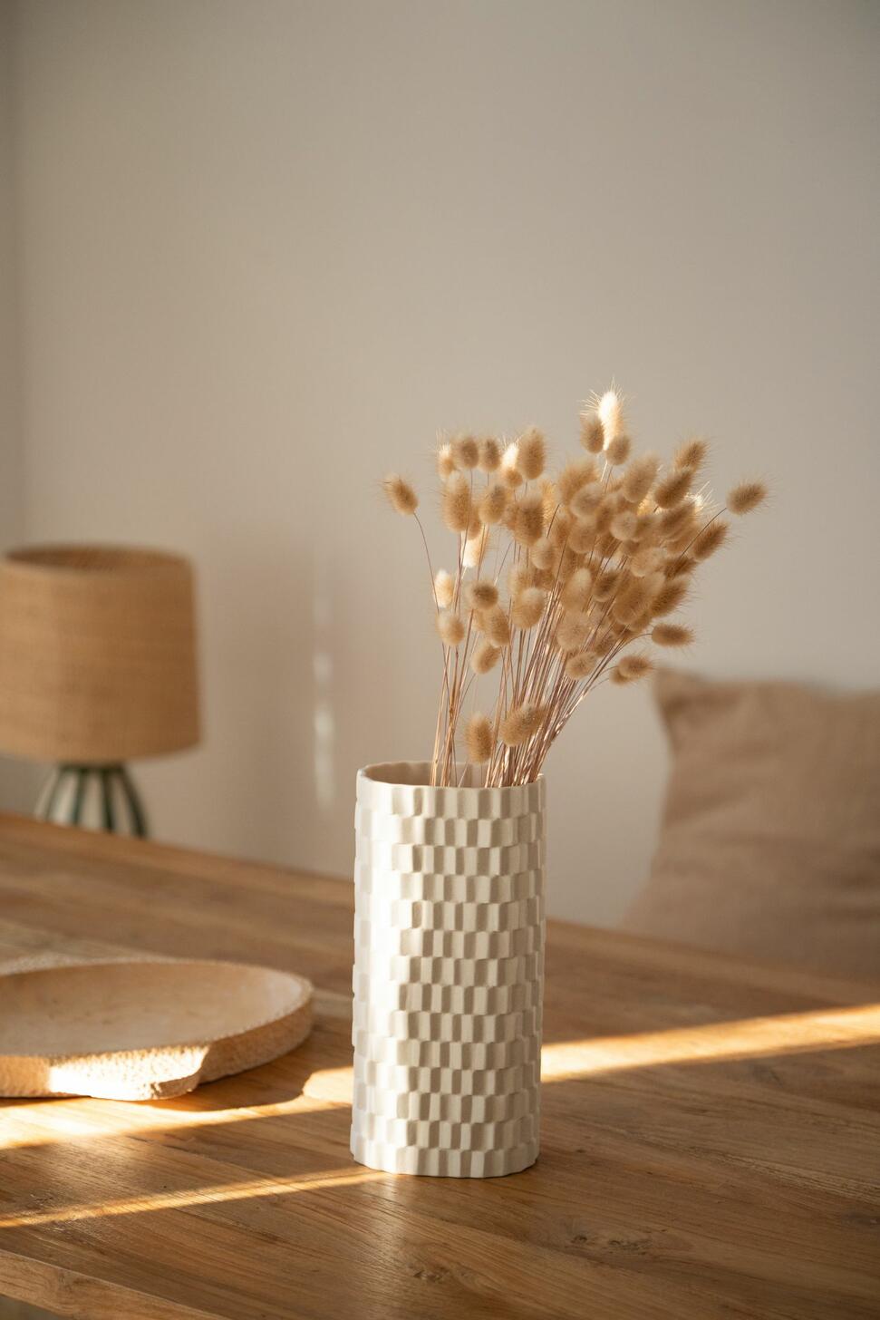 Vase Sillage Galet en Céramique