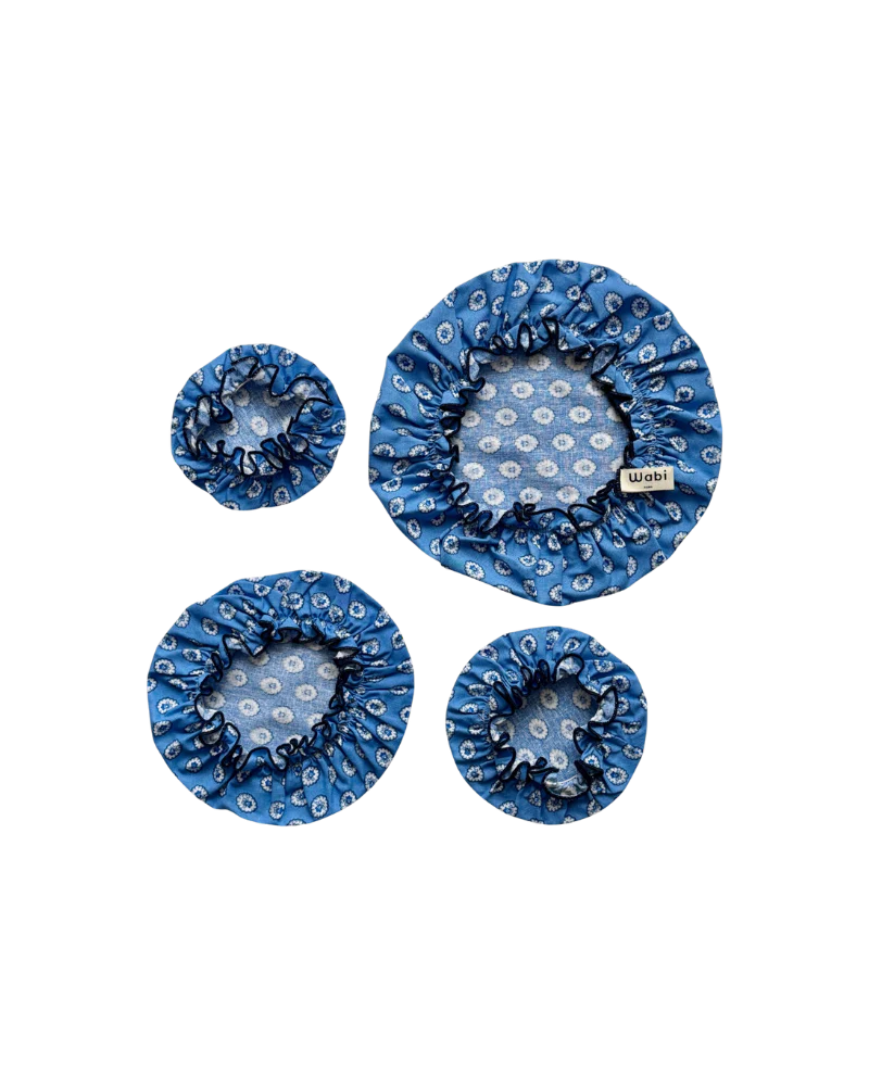 Set de 4 Charlottes Couvre-Plat - Figuerolles Azur