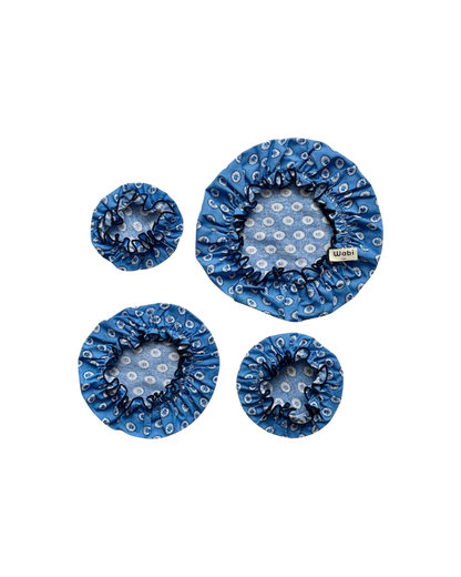 Set de 4 Charlottes Couvre-Plat - Figuerolles Azur