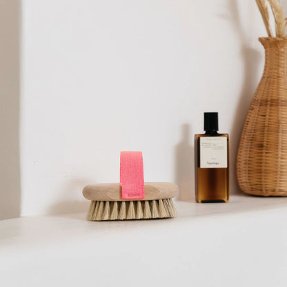 Brosse de Massage Pour Brossage à Sec - Hêtre Rose